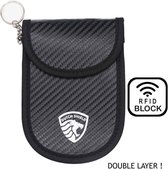 RFID Autosleutel Anti-diefstal Beschermhoes voor Keyless Entry Go Auto's - Dubbele laag RFID Carbon look - Auto Accessoires gadgets - Vaderdag cadeau - Cadeaupakket - Geschenk
