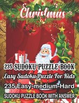 Christmas 235 Sudoku Puzzle Book Easy Sudoku Puzzle For Kids
