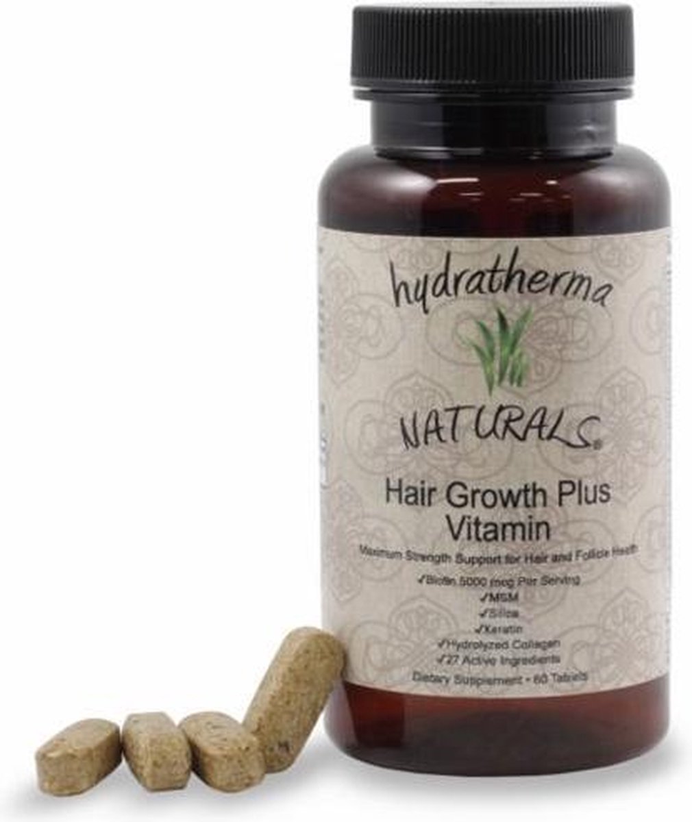 Hydratherma Naturals - Hair Growth Plus Vitamin - 60 tabletten