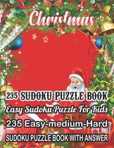 Christmas 235 Sudoku Puzzle Book Easy Sudoku Puzzle For Kids