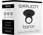 BARON vibrating cockring - Black - Cock Rings