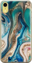 iPhone XR hoesje - Magic marble - Soft Case Telefoonhoesje - Marmer - Multi