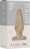 Butt Plug - Basic - 3 Inch - Glass - Butt Plugs & Anal Dildos