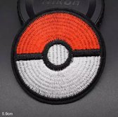 Pokeball strijk embleem - pokemon patch - patches - stof & strijk applicatie