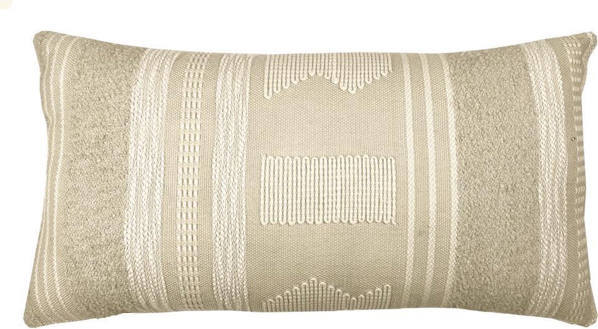 Sierkussen - Craft Offwhite Rectangle - White - 35 Cm X 60 Cm