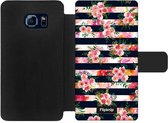 Wallet case - geschikt voor Samsung Galaxy S6 Edge - Floral N°8