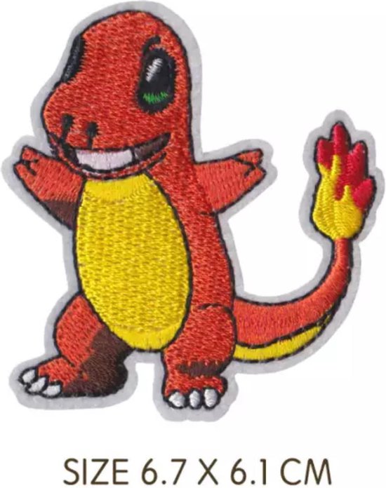 Pokemon 'Tactical  Charmander' Embroidered Velcro Patch — Little