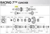 Fulcrum R5-004 Lagers 4 Eenheden Zilver