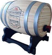 Wijnvaatje hout - Houten mini wijnvat voor 3 of 5 liter bag in box wijn - Le Caviste