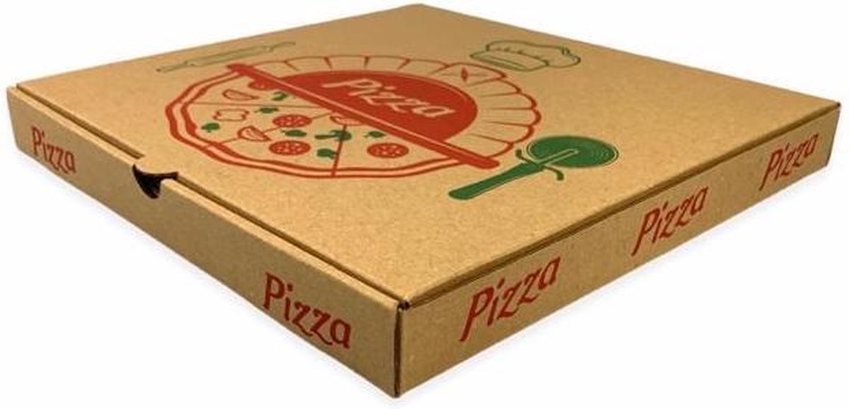 BOITE PIZZA SUP 26 * 26 * 4CM-PAR 100 UNITES - Distram SAS