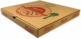 Pizzadoos - 100 stuks - Bruin - 26x26x3cm - pizzadozen - milieuvriendelijk