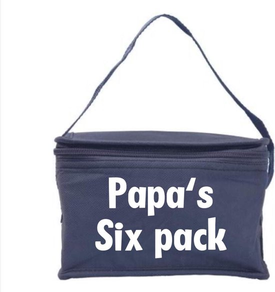Bella Kids | Papa's six pack - Vaderdag cadeau - Koeltas - Cadeau voor papa  | bol.com