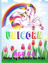 Unicorn Color by Numbers for Kids Ages 4-8