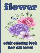 flower adult coloring book for all level