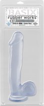 12" Dong with Suction Cup - Clear - Realistic Dildos