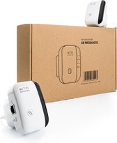 Wifi repeater - Versterker - Signaal versterker - Duo pack 2 stuks draadloos internet 300 MBPs - 2.4 GHz - Wit