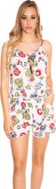 Playsuit dames jumpsuit lente/zomer wit maat S/M