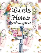 Birds Flower Coloring Book