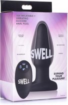 10X Inflatable + Vibrating Silicone Anal Plug - Butt Plugs & Anal Dildos
