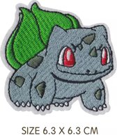 Bulbasaur strijk embleem - pokemon patch - patches - stof & strijk applicatie