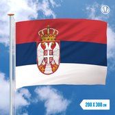 Servische vlag 200x300cm - Spunpoly