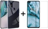 OnePlus Nord N10 5G hoesje siliconen case transparant hoesjes cover hoes - 1x OnePlus Nord N10 screenprotector