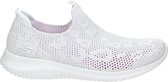 Skechers Ultra Flex - Fast Talker Dames Instappers - White/Silver - Maat 41