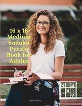 16 x 16 Medium Sudoku Puzzle Book for Adults