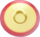 Bormiolo Rocco Centerpiece - glas - Goud/Rood - Ø33cm