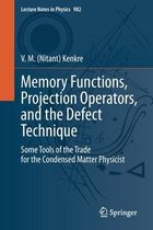 Memory Functions Projection Operators and the Defect Technique