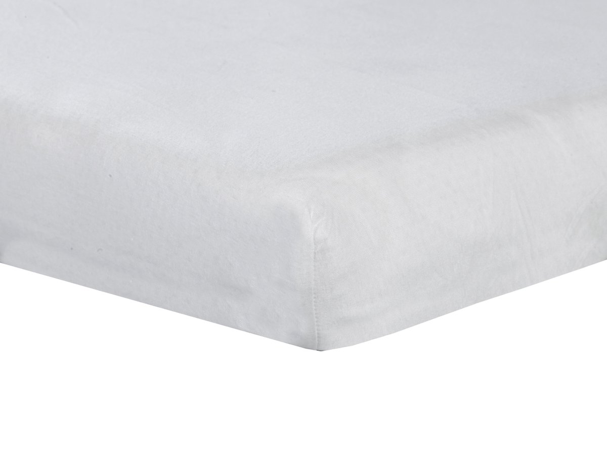 ABZ Hoeslaken jersey - 90x200 cm - Wit