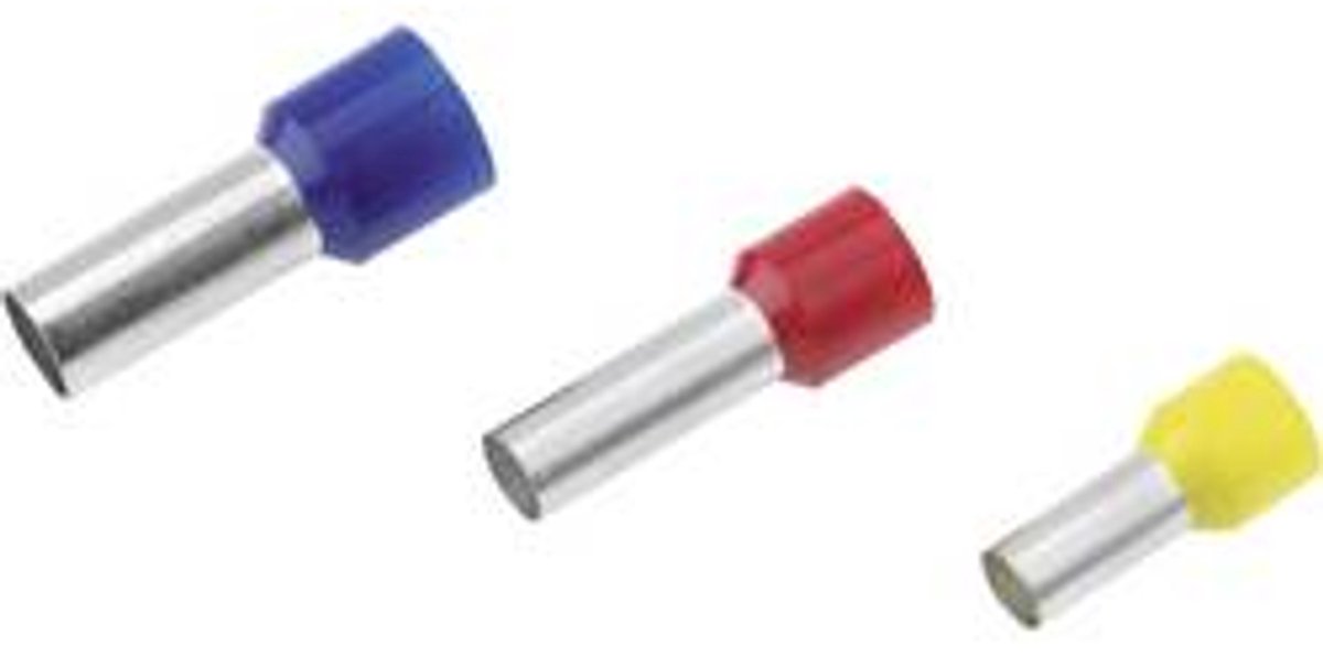 Cimco 18 2210 Adereindhulzen 6 mm² Deels geïsoleerd Zwart 100 stuk(s)
