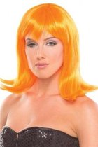 Doll Pruik - Oranje - Oranje - Sexy Lingerie & Kleding - Accessoires - Dames Lingerie - Pruiken