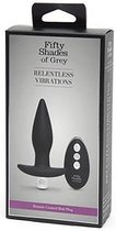 Relentless Vibrations Remote Control Butt Plug - Black - Butt Plugs & Anal Dildos