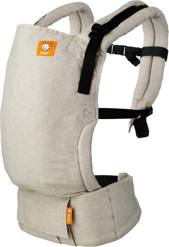 Tula Free to Grow Linen Sand ergonomische draagzak - vanaf ‘geboorte’ te gebruiken - makkelijk verstelbaar - comfortabel voor ouder en kind
