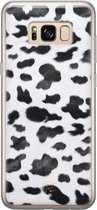 Samsung Galaxy S8 siliconen hoesje - Koeienprint - Soft Case Telefoonhoesje - Zwart - Print