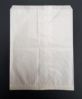Zakken Papier Wit 26x34cm Gebleekt Kraft 50grs (100 stuks)