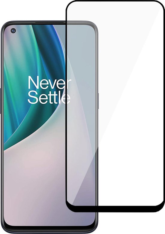 Screenprotector geschikt voor OnePlus Nord N10 5G - Screen Protector Glas Full