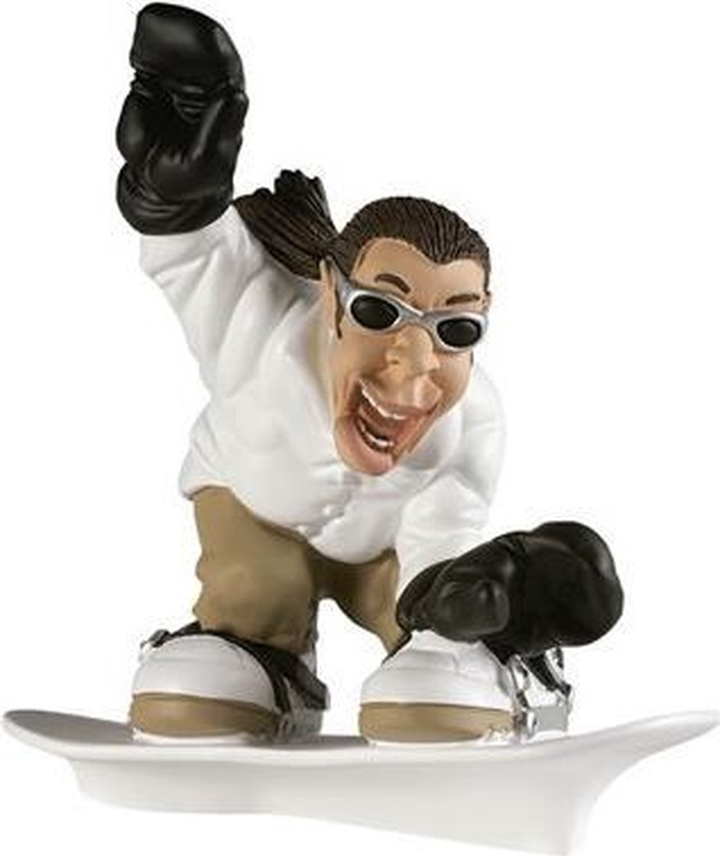 MadDeco Antartidee - beeldje - snowboard - snowboarder - Italiaans - Design zie afbeelding