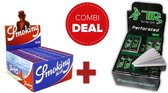 Combideal vloei & tips Smoking Blue King size box 50 + Tips filter tips perforated box 50