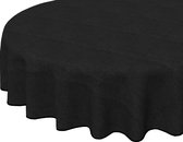 Bluvardi Katoenen Tafelkleed - rond - Panama Black -155 cm