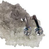Top kwaliteit  chirurgisch staal oorsteker met facet geslepen 10mm hoge kwaliteit kristallen.