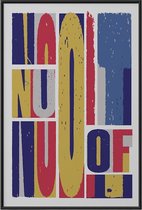 Kuotes Art - Ingelijste Poster - Nu of nooit - Muurdecoratie - 20 x 30 cm