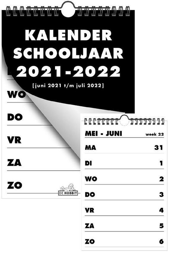 Neem de telefoon op scheiden gewicht Hobbit - Kalender spiraal A5 Schooljaar 2021-2022 D1 | bol.com