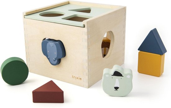 Trixie houten vormendoos | vormenstoof | dieren | houten speelgoed |  sorteerdoos | bol.com