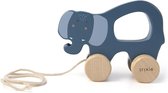 Trixie houten trekspeeltje | Mrs. Elephant | Pull along toy | Trekauto | Speelgoed