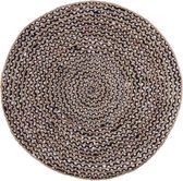 Brinker Carpets Vloerkleed Mainday zwart-wit rond ∅ 130 cm