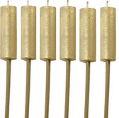 Set van 6 Fakkels - Goud - 3,8 x 12 cm - 7 Branduren - Rustik Lys