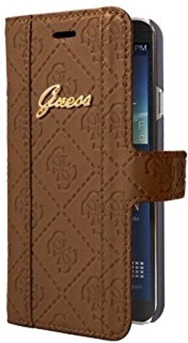 Guess Samsung Galaxy S5 Scarlett Folio Case - Cognac