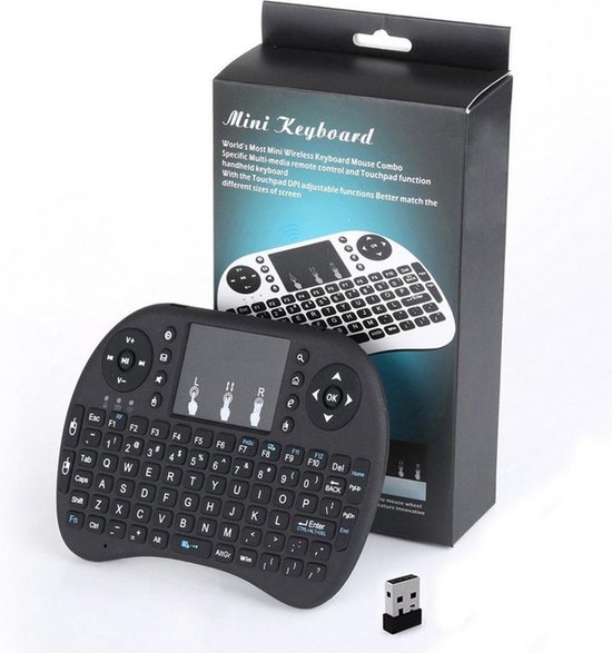 Air Mouse Universele afstandsbediening met toetsenbord, 2,4 GHz, draagbare draadloze muis voor Android TV Box (Nvidia Shield), Smart TV, projector, HTPC, mediaspeler, computer, computer Air Mouse Universele afstandsbediening met toetsenbord, 2,4 GHz, draagbare draadloze muis voor Android TV Box (Nvidia Shield), Smart TV, projector, HTPC, mediaspeler, computer, computer